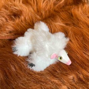 Cute white mouse plushie