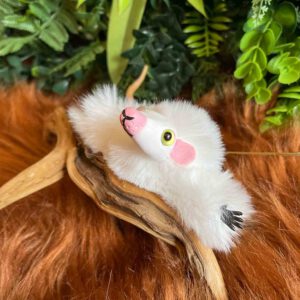 Cute white mouse plushie