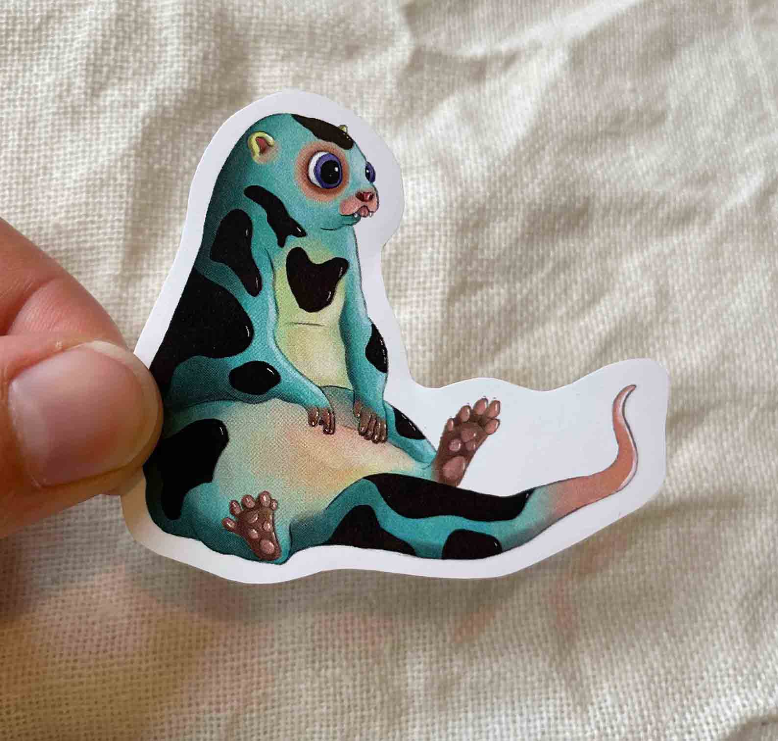 Sticker Otter creature