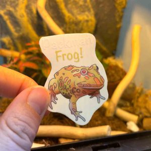Packman Frog sticker - Transparent sticker