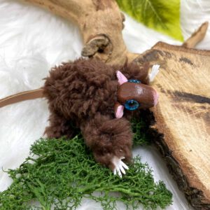 Teddy brown mouse plushie: Julian